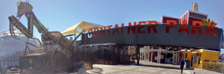 The entrance of Container Park.