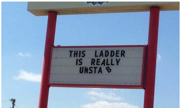 This ladder is