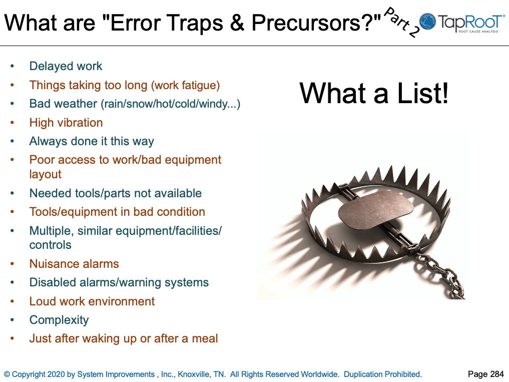 What Are the Human Error Traps & Precursors? [Can You Spot Them?]